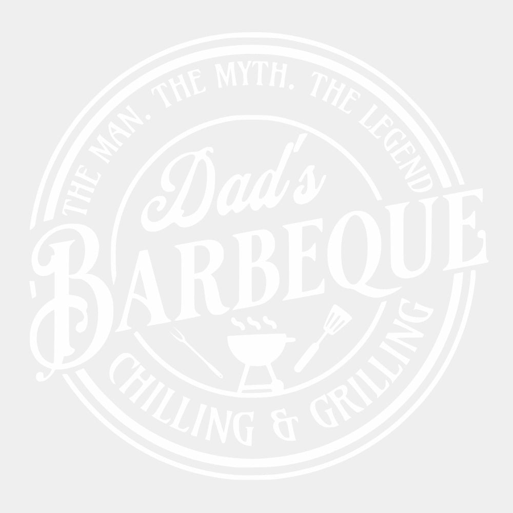 Dad's Barbeque - BBQ DTF Transfers ready2transfer Light Color Design (See Imaging)