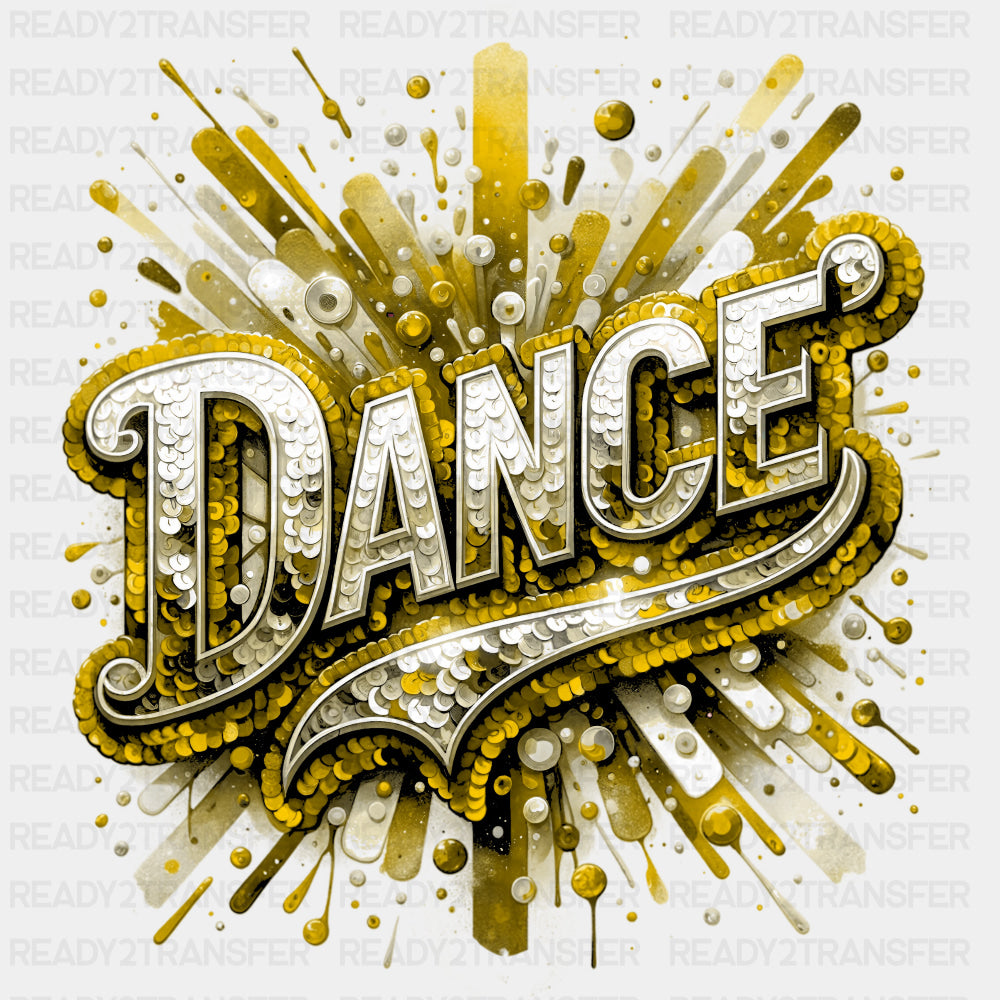 Dance Gold Yellow - Dancing DTF Transfers ready2transfer