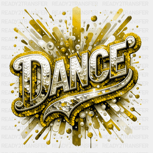 Dance Gold Yellow - Dancing DTF Transfers