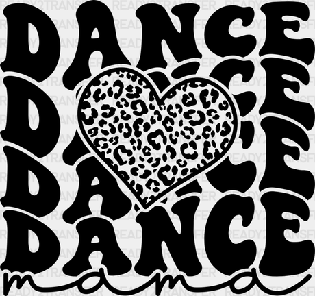 Dance Heart Design - Dancing Dtf Heat Transfer Adult Unisex S & M (10’’) / Dark Color (See Imaging)