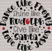 Dance Like Frosty DTF Transfer ready2transfer Black