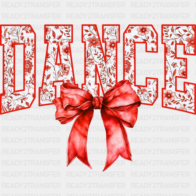 Dance Red Ribbon - Dancing DTF Transfers ready2transfer