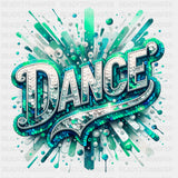 Dance Teal - Dancing DTF Transfers ready2transfer