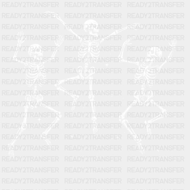 Dancing Skeletons - Dancing DTF Transfers ready2transfer