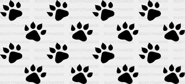 Dark Paw Design - Pets Cup Wrap Uv Sticker Permanent Dtf Decal