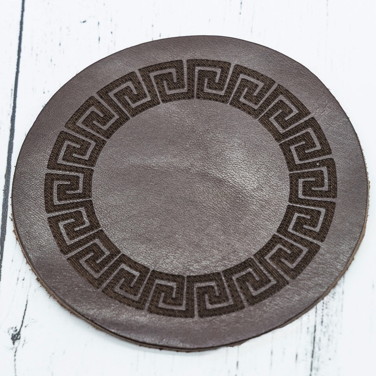 Custom Engraved Leather Coaster Transfer Kingdom