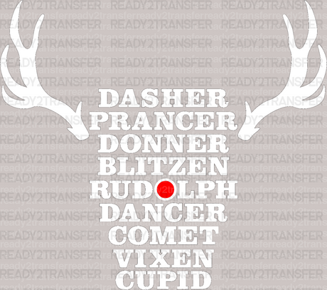 DASHER PRANCER DTF Transfer - ready2transfer