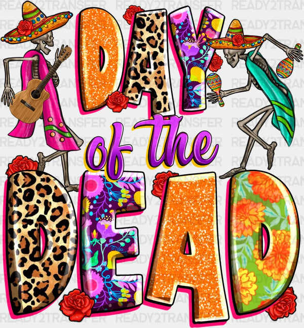 Day Of The Dead Skeletons - Day Of The Dead DTF heat transfer