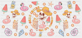 Dead Inside But It’s Summer Skeleton Design - Summer Cup Wrap UV Sticker Permanent UV DTF Decal