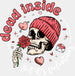 DEAD INSIDE BUT ITS VALENTINES DTF Transfer ready2transfer White
