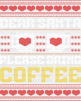 Dear Santa Please Bring Coffee - Christmas DTF Transfer