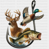 Deer, Mallard, Largemouth Bass - Hunting DTF Transfers ready2transfer
