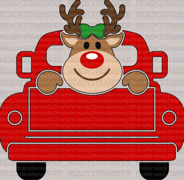 Deer Truck DTF Transfer