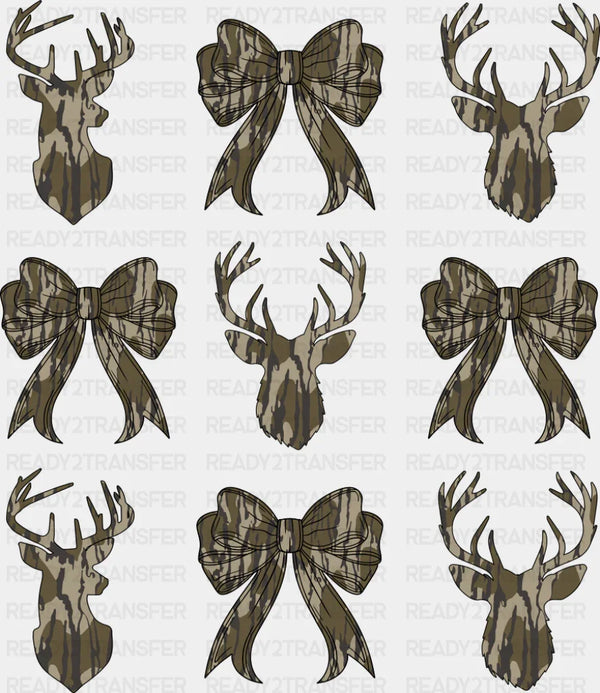 Deers And Ribbons - Hunting DTF Transfer