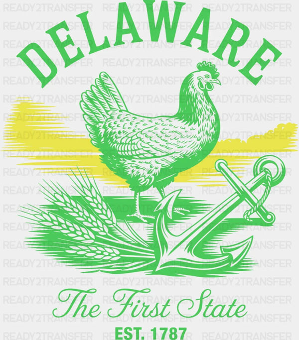 Delaware The First State - States & Cities DTF Transfer