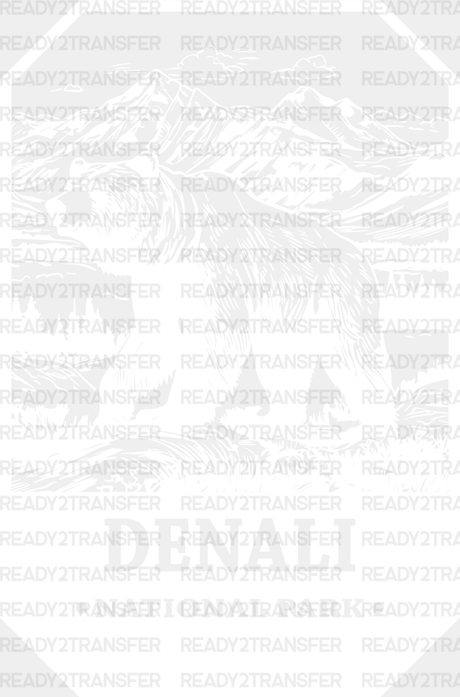 Denali National Park Design - Parks Dtf Transfers Adult Unisex S & M (10’) / White