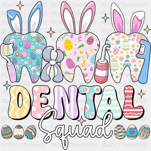 Dental Squad Teeth With Ears - Easter DTF Transfer