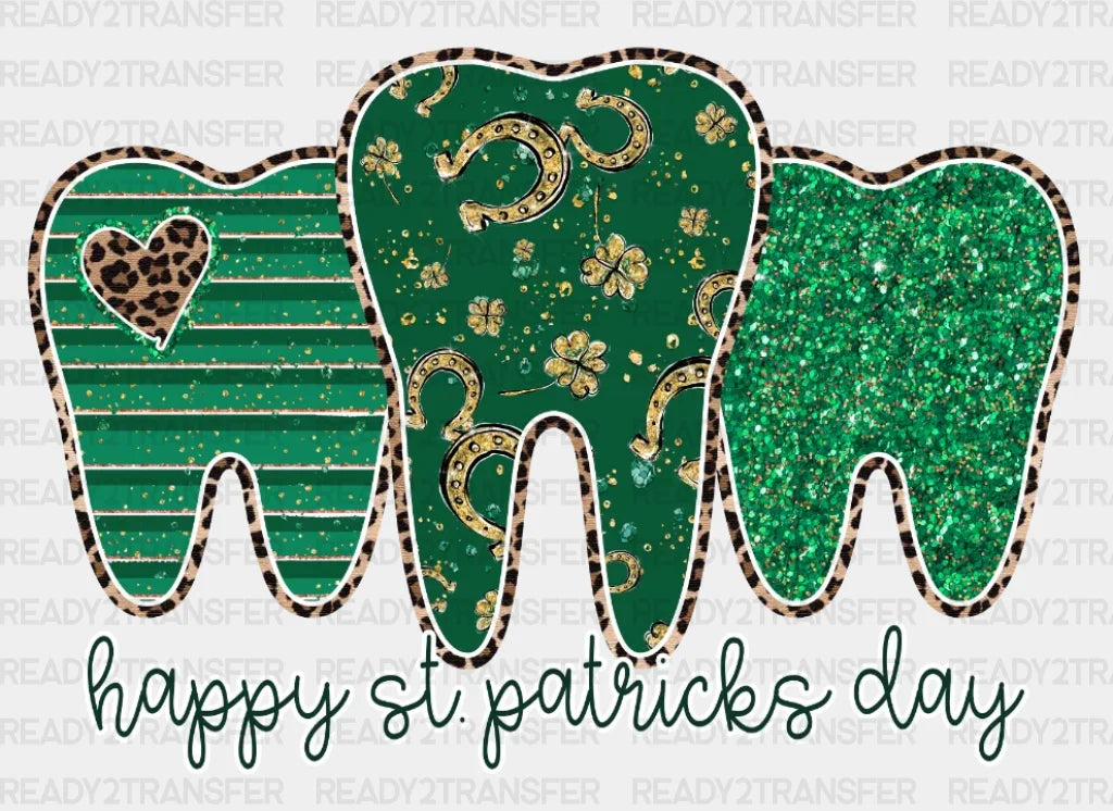 Dentist Happy St. Patrick’s Day Dtf Heat Transfer Saint Patricks Design St Paddys