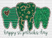 Dentist Happy St. Patrick's Day DTF Heat Transfer, Saint Patricks Day Design, St Paddys Day DTF ready2transfer White