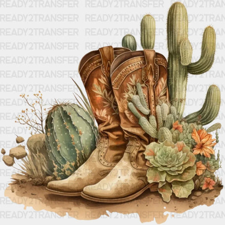 Desert Cowboy Boots Dtf Transfer