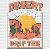 Desert Drifter Design - Western Dtf Transfers