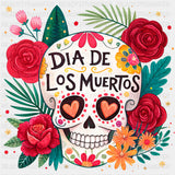 Día De Los Muertos Skull - Day of the Dead DTF Transfers ready2transfer
