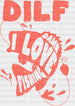 DILF Damn I Love Fishing Design- Fishing DTF heat transfer ready2transfer Pastel Red