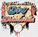 Dirt And Diamond - Baseball DTF Heat Transfer ready2transfer Black