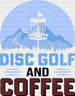 Disc Golf And Coffee - Golf DTF Heat Transfer ready2transfer Black