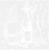 Disco Ball Champagne - New Year DTF Transfer Adult Unisex - S & M (10’’) / Light Color Design (See Imaging)