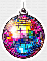 Disco Ball - Minimal UV Sticker Permanent UV DTF Decal