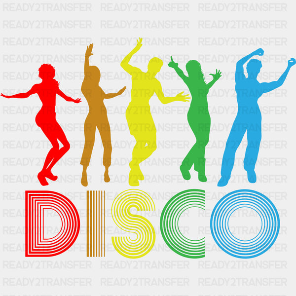 Disco Colorful - Dancing DTF Transfers