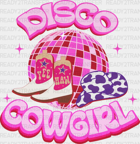 Disco Cowgirl Dtf Transfer