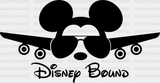 Disney Bound Dtf Transfer Adult Unisex - S & M (10’) / Black