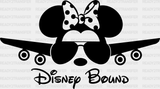 Disney Bound Minnie Dtf Transfer Adult Unisex - S & M (10’) / Black