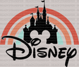 Disney Castle Rainbow DTF Heat Transfer, Disney Vacation Design, Mickey Minnie DTF - ready2transfer