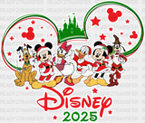 Disney Characters 2025 Design - Iron On Dtf Transfer Adult Unisex S & M (10’’) / Light Color