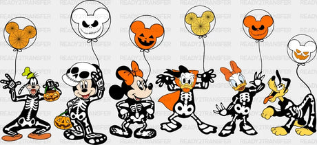 Disney Characters Halloween Dtf Transfer