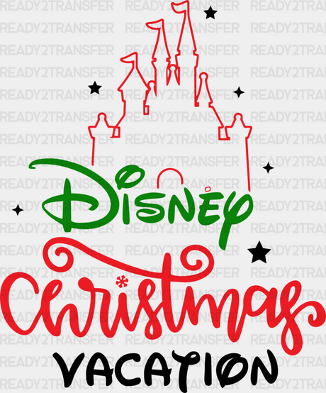 Disney Christmas Vacation - Iron On Dtf Transfer Adult Unisex S & M (10’’) / Dark Color Design