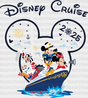 Disney Cruise 2025 - Iron On Dtf Transfer Adult Unisex S & M (10’’) / Mickey Dark Color Design