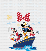 Disney Cruise 2025 - Iron On Dtf Transfer Adult Unisex S & M (10’’) / Minnie Light Color Design