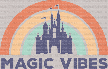 Disney Magic Vibes Rainbow DTF Heat Transfer, Disney Vacation Design, Mickey Minnie DTF - ready2transfer