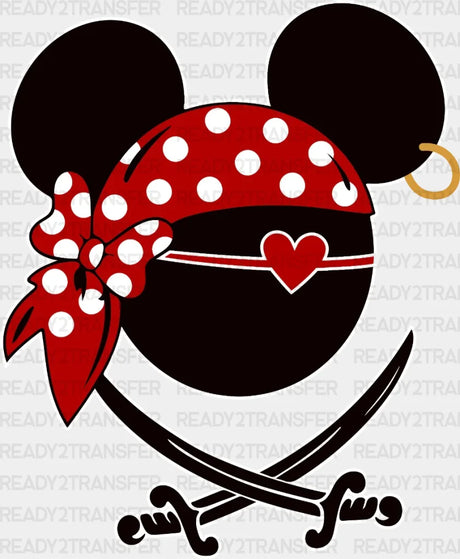 Disney Mickey Minnie Pirate Dtf Heat Transfer Vacation Design