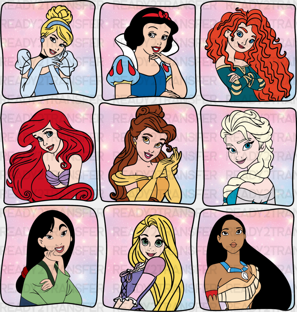 Disney Princesses Disney DTF Transfer – Ready2Transfer