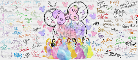 Disney Princesses Watercolor - Cup Wrap Uv Sticker Permanent Dtf Decal