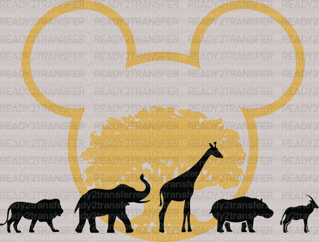 Disney Safari Tour DTF Heat Transfer, Disney Vacation Design, Mickey Minnie DTF - ready2transfer