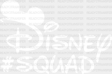 Disney Squad Dtf Transfer Adult Unisex - S & M (10’) / White