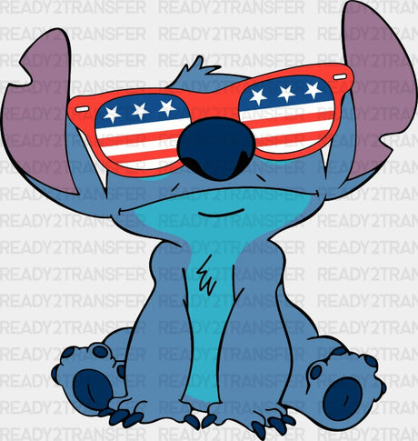 Disney Stitch 4Th Of July Dtf Heat Transfer Vacation Design Mickey Minnie