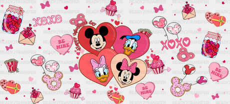 Disney Xoxo - Valentine’s Day Cup Wrap Uv Sticker Permanent Dtf Decal