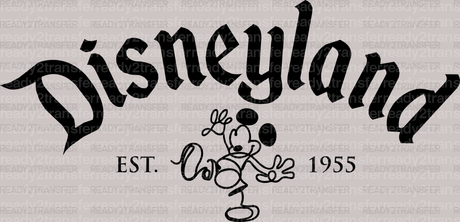 Disneyland EST. 1955 DTF Heat Transfer, Disney Vacation Design, Mickey Minnie DTF - ready2transfer